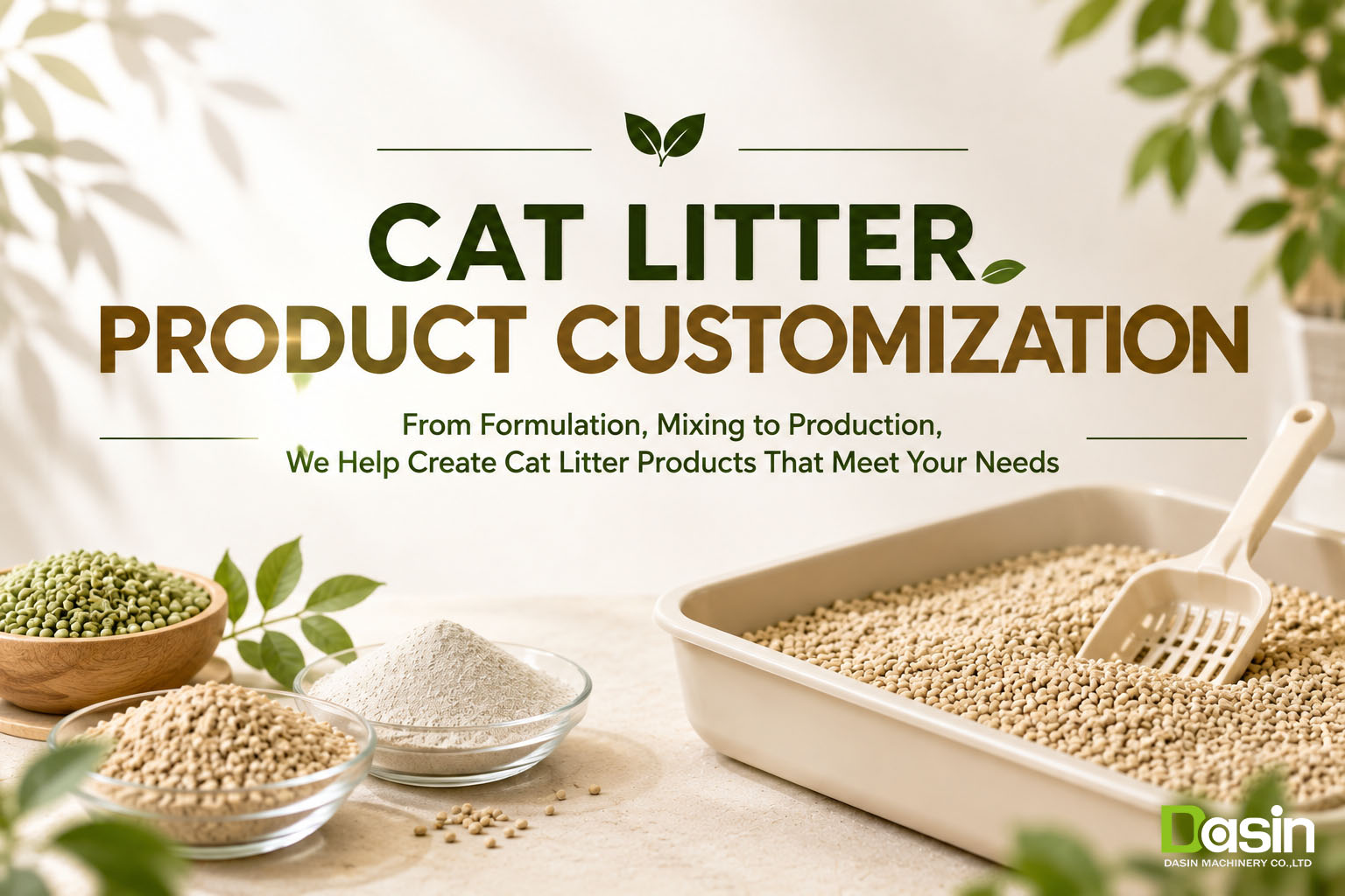 Cat Litter Customization, Cat Litter Manufacturing, Cat Litter Product Development, Cat Litter Formulation, Cat Litter Ingredients, Cat Litter OEM, Cat Litter Processing